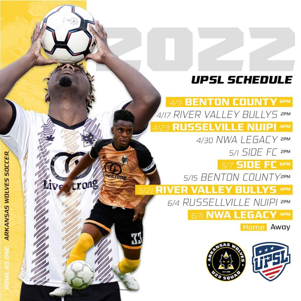 Mens UPSL Squad Schedule announced
