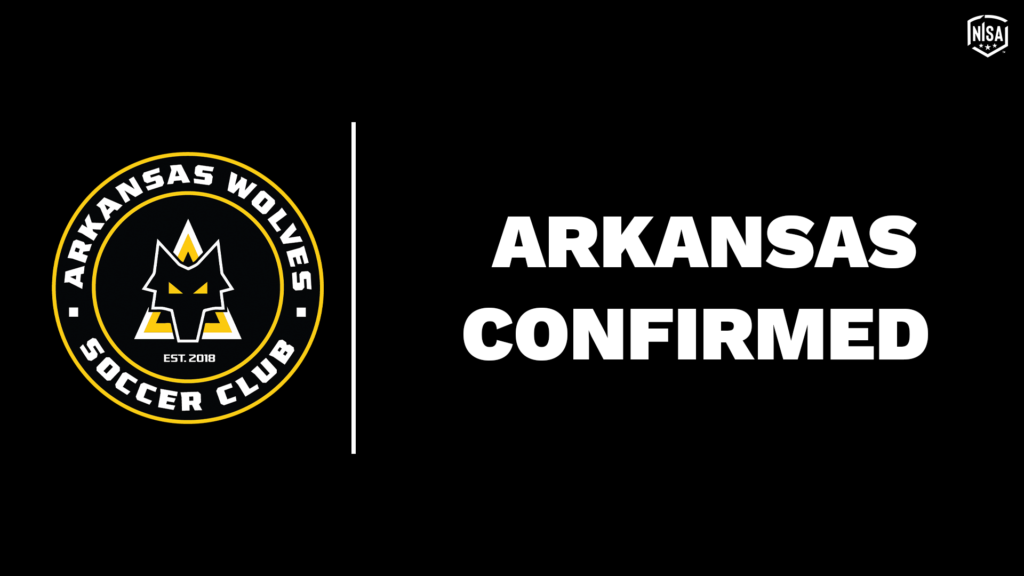 The National Independent Soccer Association (NISA) announces Arkansas Wolves FC as the league’s sixth club to participate in the 2025 NISA Pro Cup this fall