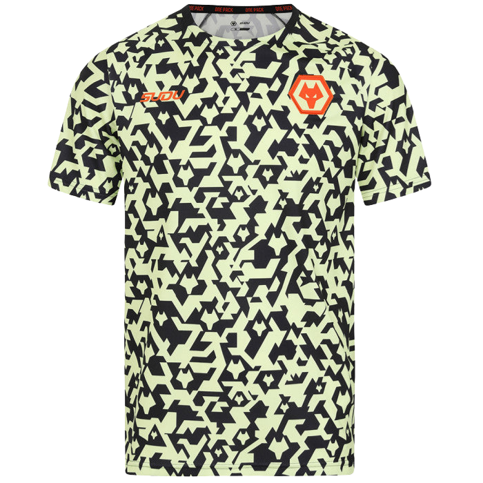 Arkansas Wolves Pre Match T-Shirt Black Lime