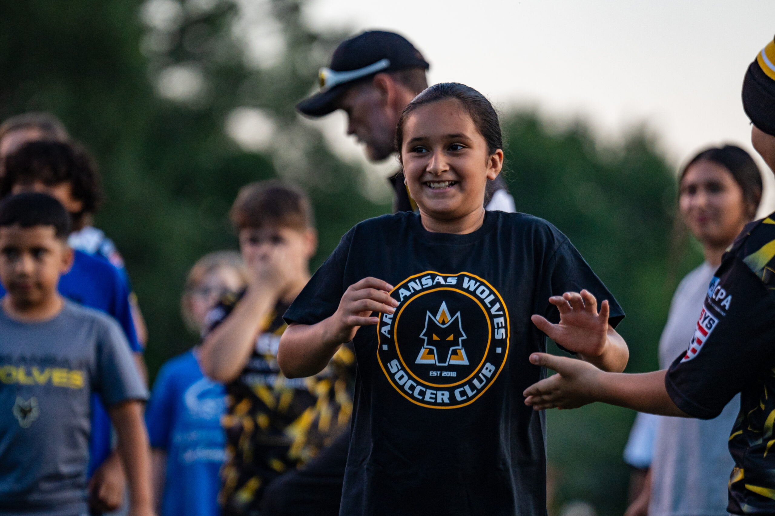 Young player participating in Arkansas Wolves Academy