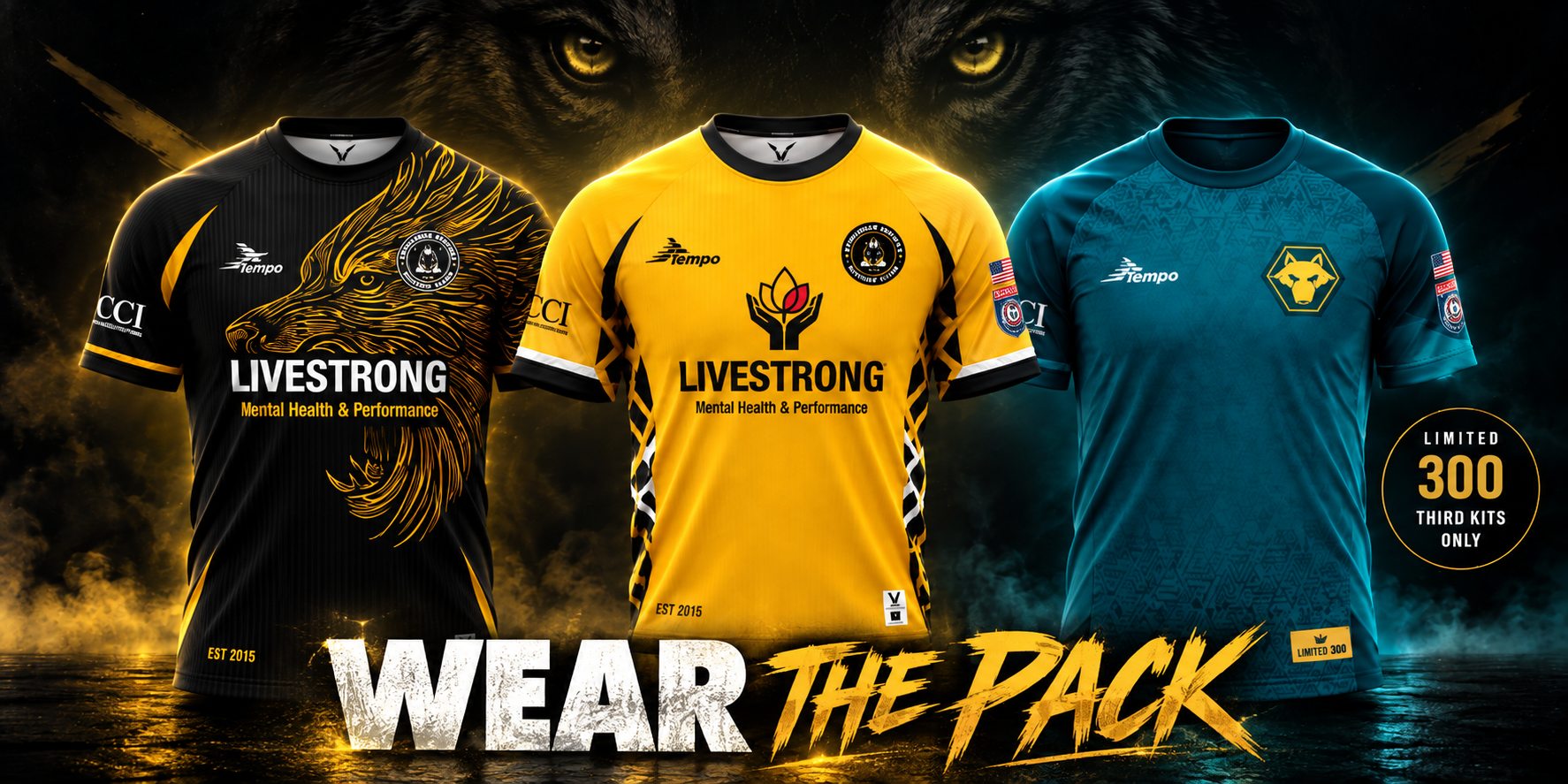 Arkansas Wolves 2026 kit collection Wear the Pack